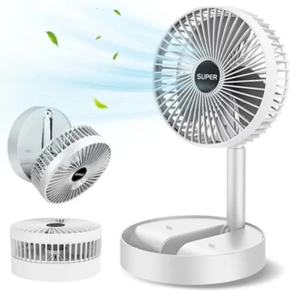 Telescopic Folding Fan Summer Silent Desktop Retractable Fan For Office Bedroom School Usb Ventilator